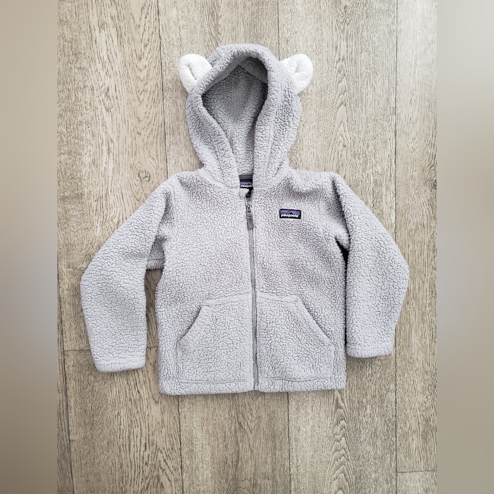 Patagonia gray hoodie 4t